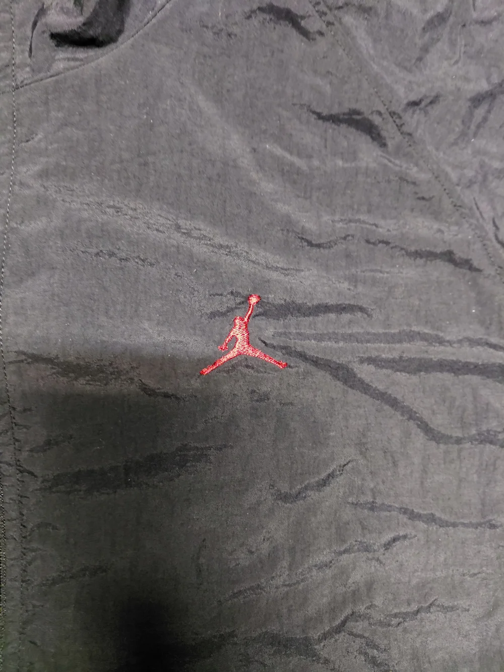 Vintage Air Jordan Nike Black Windbreaker Zip Up Jacket Track Men's Sz XXL - Picture 5 of 13